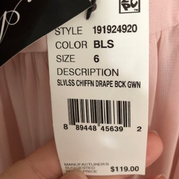 NWT Blush Prom Gown, Size 6 - Picture 7 of 13
